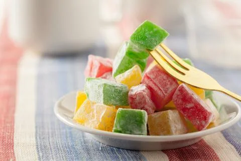 Traditional eastern desserts on the table Stock Photos