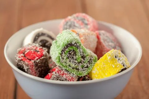 Traditional eastern desserts on the table Stock Photos