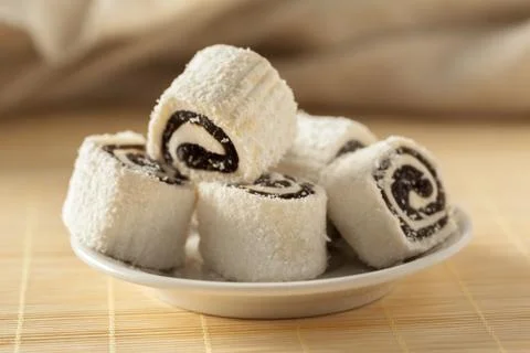 Traditional eastern desserts on the table Stock Photos