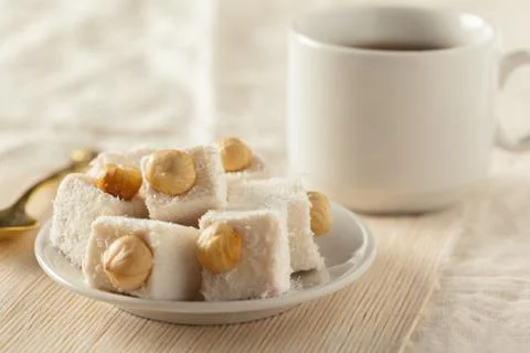 Traditional eastern desserts on the table Stock Photos