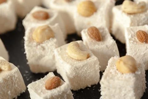 Traditional eastern desserts on the table Stock Photos