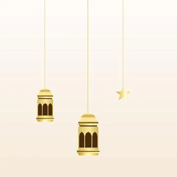 Traditional eastern lantern collection Arabic muslim Stock Illustration