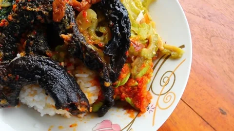 Traditional Eel Dish – Authentic Culinary Delight Stock Footage 301703081