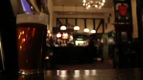 Traditional English pub Stock Footage 20654870