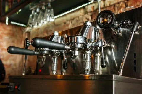 Traditional Espresso Coffee Machine. Foto stock