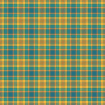 Traditional fabric design built on a classic tartan plaid grid and a woven fa Stock Illustration