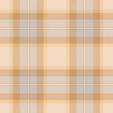 Traditional fabric design built on a classic tartan plaid grid and a woven fa Stock Illustration