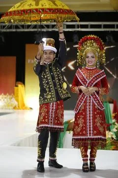 Traditional fashion show during 2023 Aceh Cultura Week, Banda Aceh, Indonesia -  Stock Photos