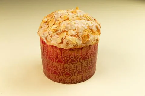 Traditional festive bread Easter cake. Stock Photos