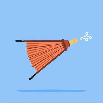 Traditional fire blower logo, wind blower illustration Stock Illustration