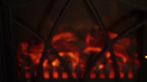 A Traditional Fireplace  Close Up Stock Footage 70820973