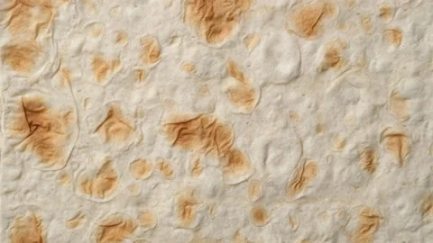 Traditional Flat bread. Armenian bread lavash top view. 4K UHD video Video stock 152439437