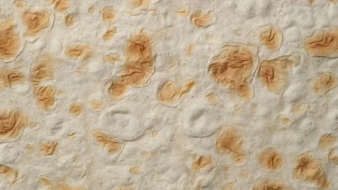 Traditional Flat bread lavash top view. 4K UHD video Video stock 152378523