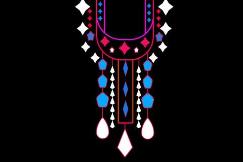 Traditional Gemetetric Ethnic Pattern Stock Illustration