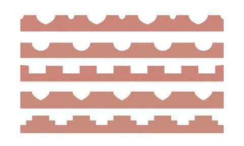Traditional geometric arabic shape border. Oriental abstract arch medina, old Stock Illustration