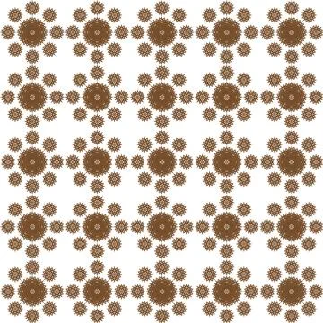 Traditional Geometric Medallion Repeat Background Elegant Symmetrical Ornam.. Stock Illustration