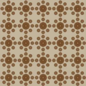 Traditional Geometric Medallion Repeat Background Elegant Symmetrical Ornam.. Stock Illustration