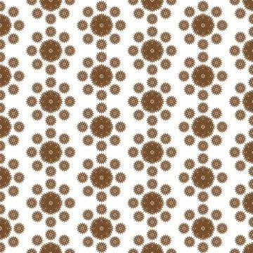 Traditional Geometric Medallion Repeat Background Elegant Symmetrical Ornam.. Stock Illustration