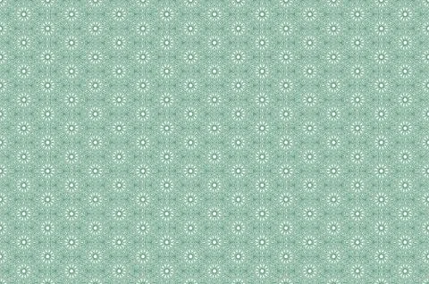 Traditional Geometric Pattern green arabic seamless pattern Stock Illustration
