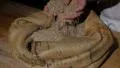 traditional german baker checking wheat grains spotlight 4k or 4k+ Resolution