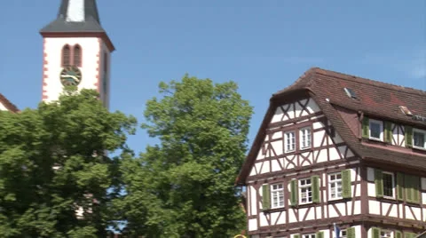 Traditional german house - HD Stock Footage 24628341