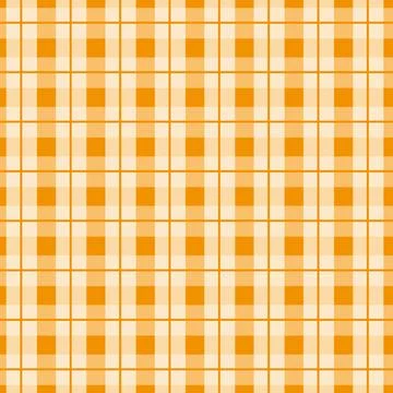 Traditional Gingham pattern in yellow color. Seamless checkered vector patt.. Stock Illustration