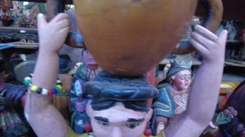 Traditional hand-crafted Religious objects from Latin America 動画素材 238694026