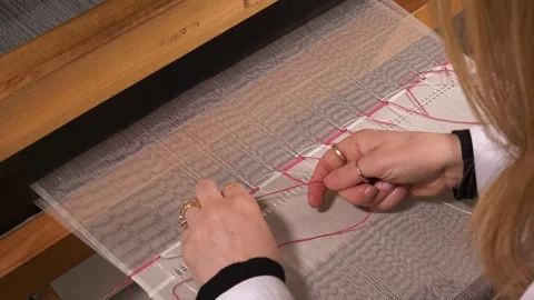 Traditional Hand Woven Stock Footage 332163685