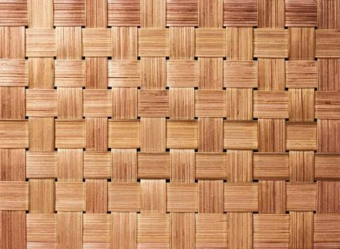 Traditional handcraft weave pattern background. Texture of woven bamboo sur.. Stock Photos