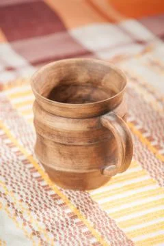 Traditional handcrafted mug Stock Photos