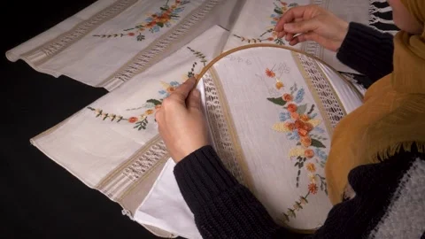 Traditional Handwovens Video stock 333200675