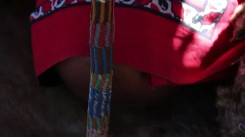 Traditional healer cane Stock Footage 51496053