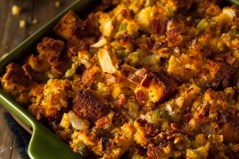 Traditional Homemade Cornbread Stuffing 写真素材