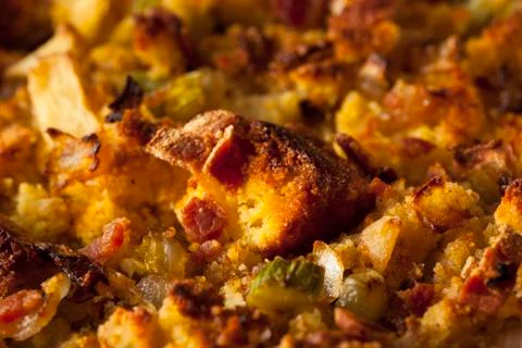 Traditional Homemade Cornbread Stuffing 写真素材