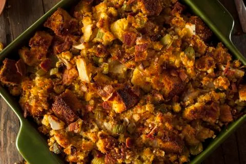Traditional Homemade Cornbread Stuffing 写真素材