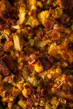 Traditional Homemade Cornbread Stuffing 写真素材