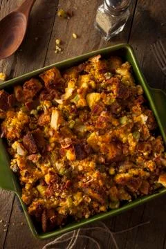 Traditional Homemade Cornbread Stuffing 写真素材