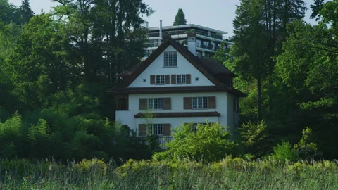 Traditional house in Lucerne Stock Footage 218984046