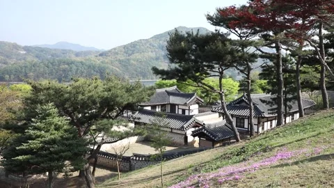 Traditional house in the mountain Video stock 310355441