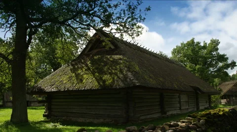 Traditional housing. Stock Footage 48361992