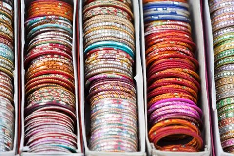 Traditional Indian bangles Stock Photos