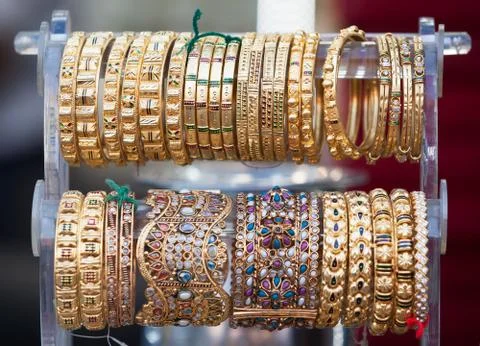 Traditional Indian bangles Stock Photos