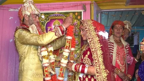 Traditional Indian wedding Stock Footage 150756807
