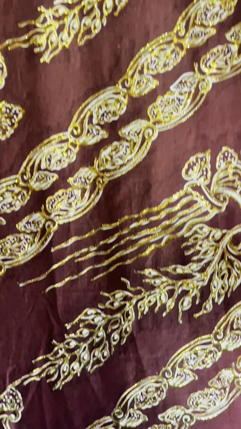 Traditional Indonesian batik Stock Footage 340719419