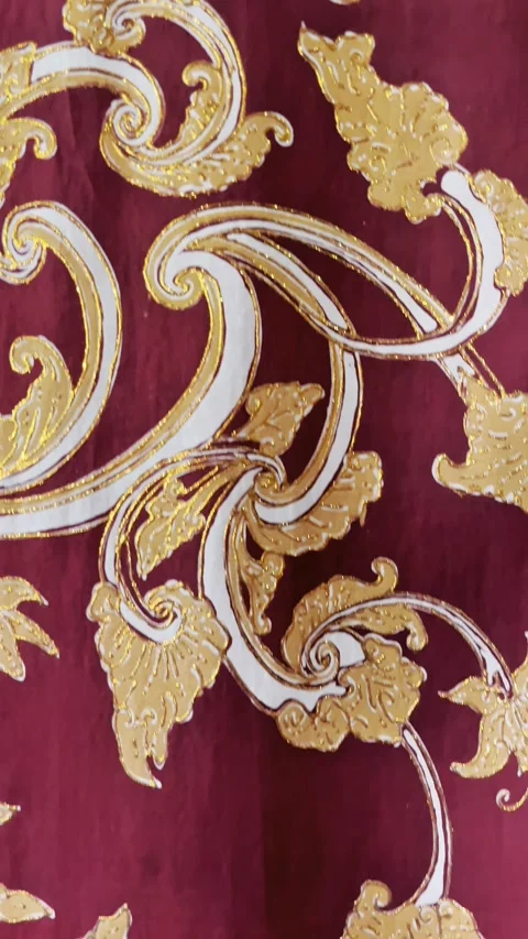Traditional Indonesian batik Stock Footage 340719428