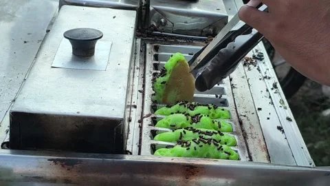 Traditional Indonesian Pukis Snack Stock Footage 336830995
