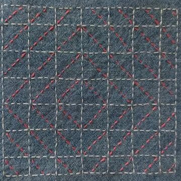 Traditional Inspired Sashiko Textile Pattern. Stock Photos