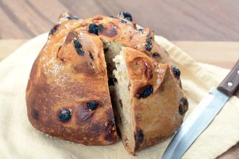 A traditional Irish style bread Stock Photos