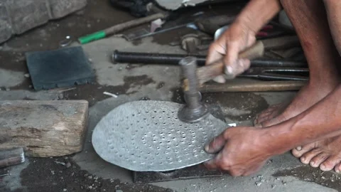 Traditional iron workshop Video stock 267719979