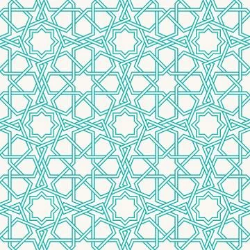Traditional Islam Geometric pattern, seamless Stock Illustration